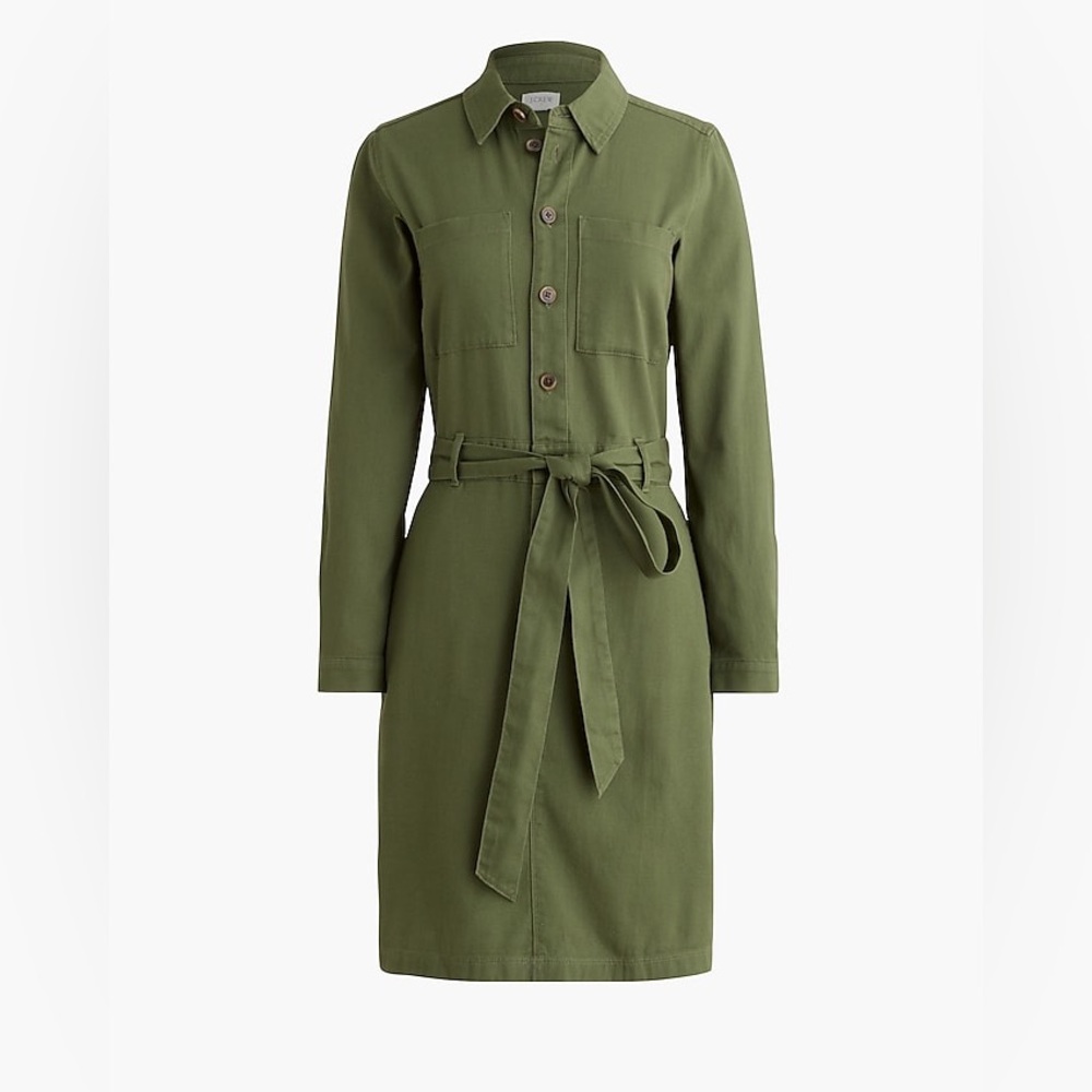 NWOT / J.Crew factory Long-sleeve utility shirtdress